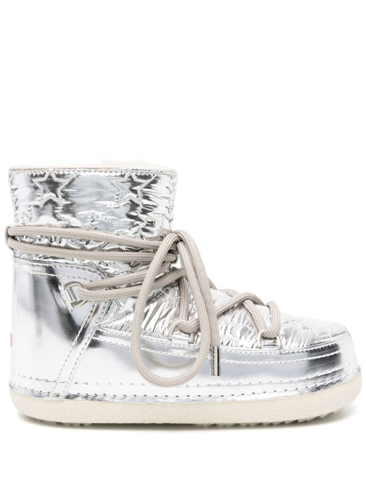 Silver Bomber Star Snow Boots