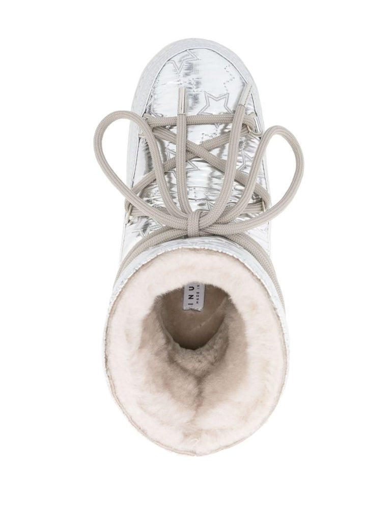 Silver Bomber Star Snow Boots
