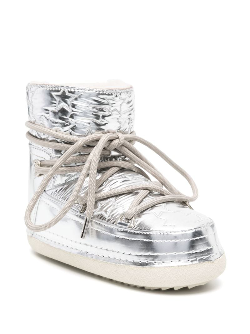 Silver Bomber Star Snow Boots