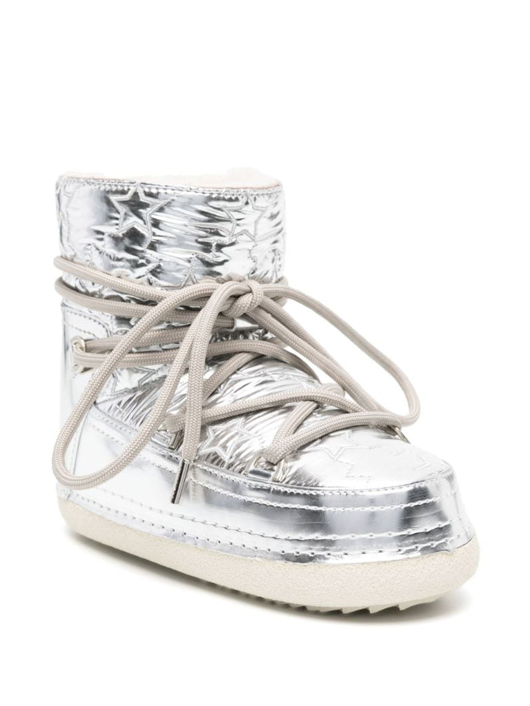 Silver Bomber Star Snow Boots