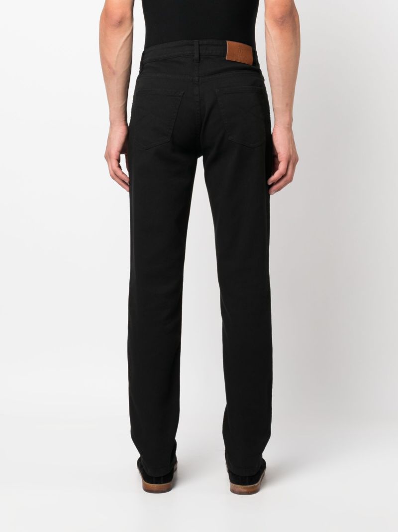 Black Straight-leg Jeans