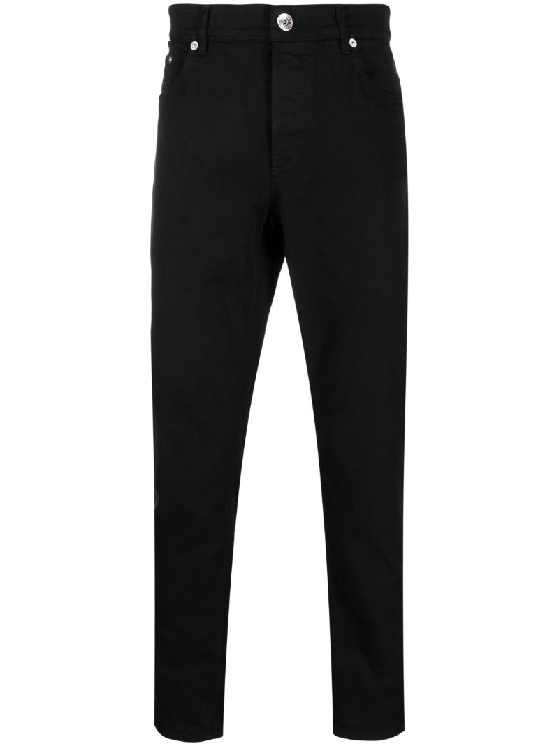 Black Straight-leg Jeans
