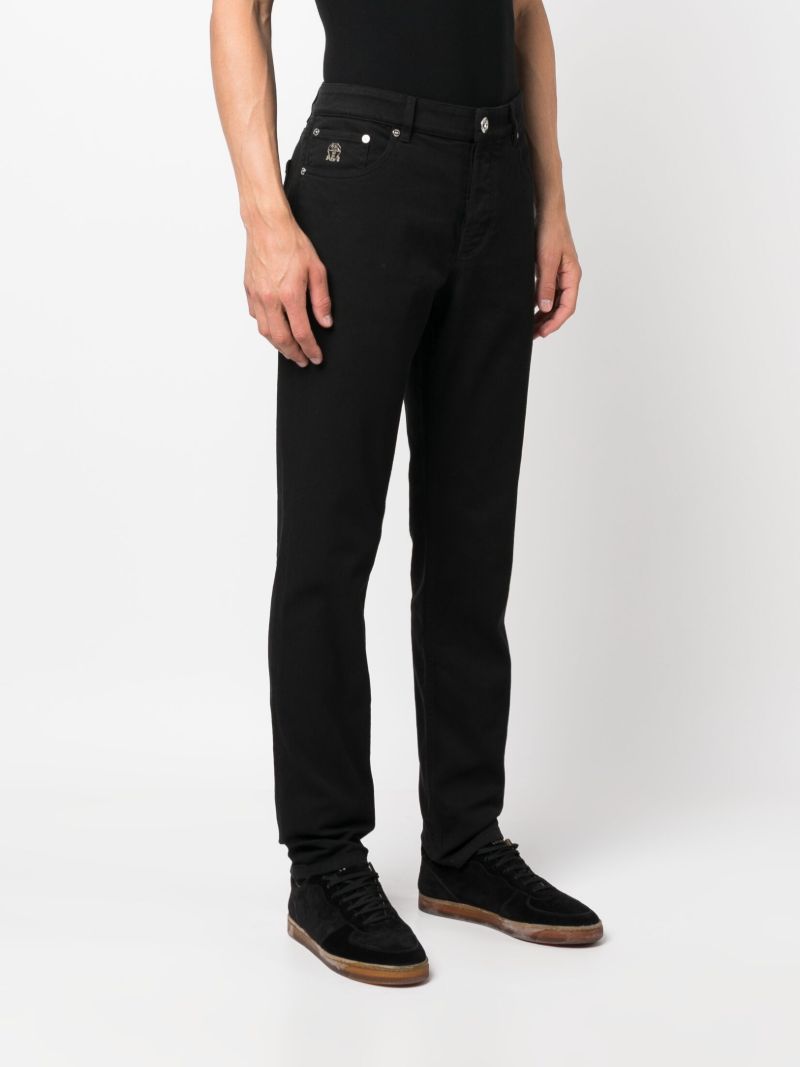 Black Straight-leg Jeans