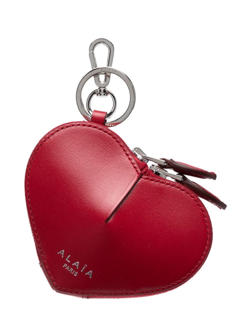 Red Le Coeur Mini Leather Coin Purse