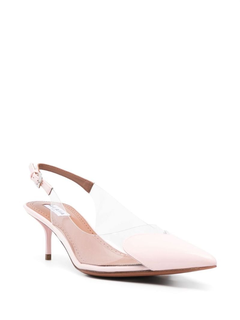 Pink Heart 55 Slingback Pumps