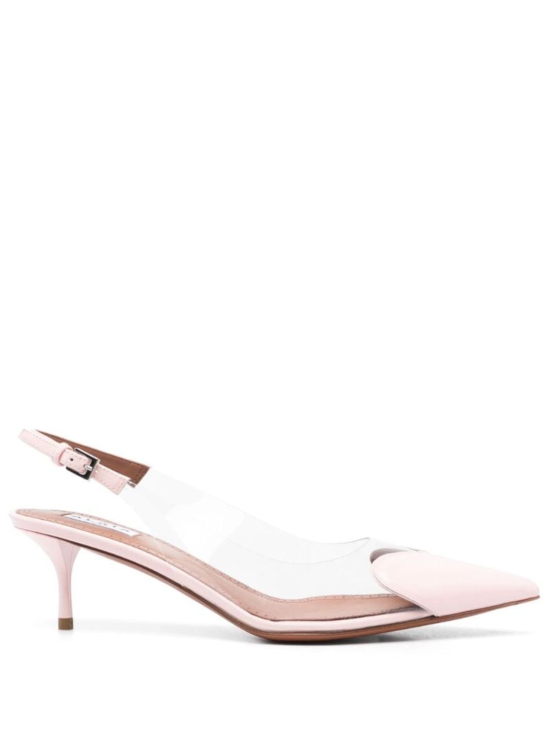 Pink Heart 55 Slingback Pumps