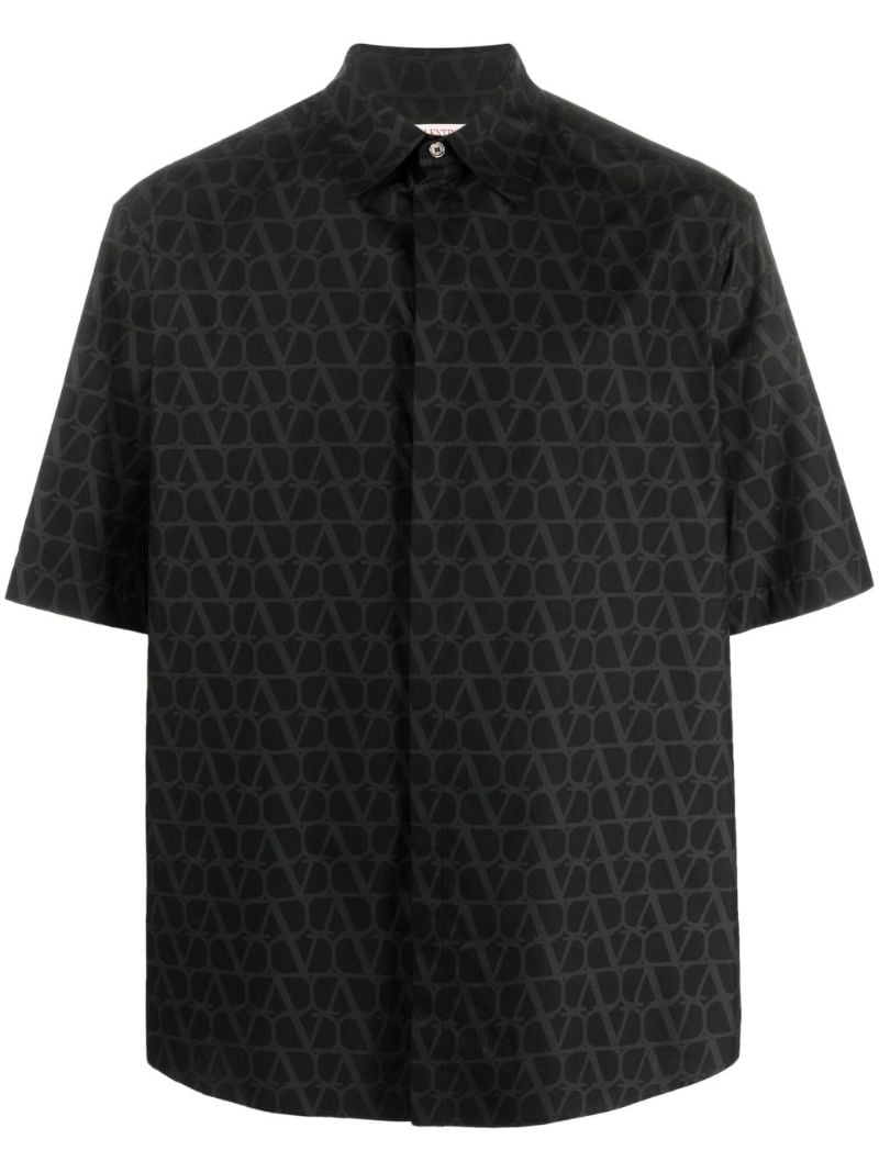 Black Toile Iconographe-print Cotton Shirt