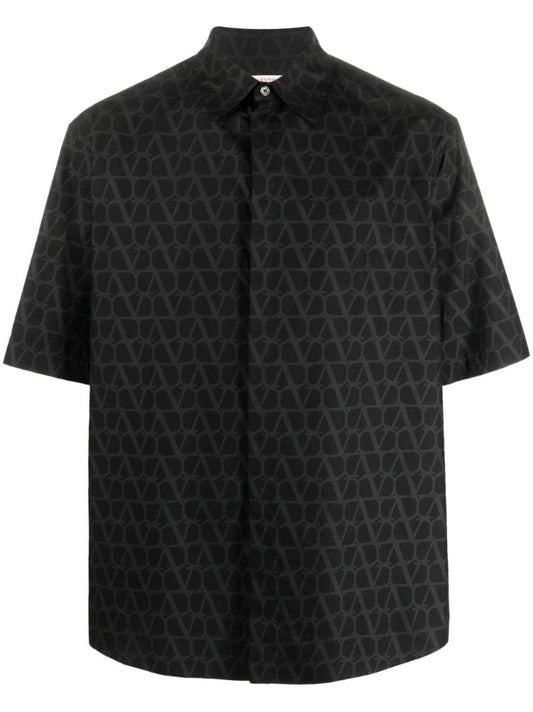 Black Toile Iconographe-print Cotton Shirt