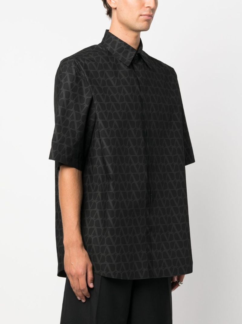 Black Toile Iconographe-print Cotton Shirt