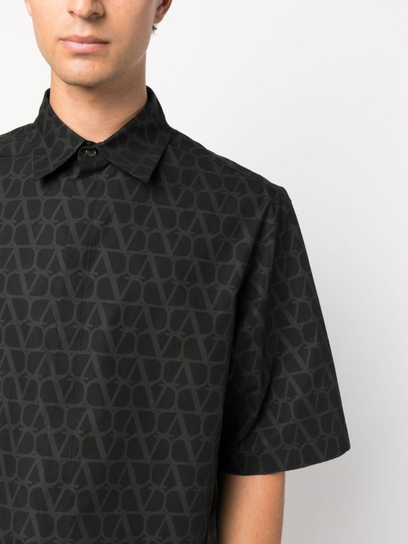 Black Toile Iconographe-print Cotton Shirt