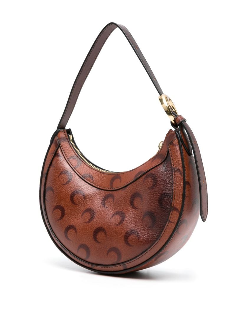 Brown Mini Eclips Leather Shoulder Bag