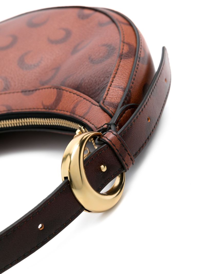 Brown Mini Eclips Leather Shoulder Bag