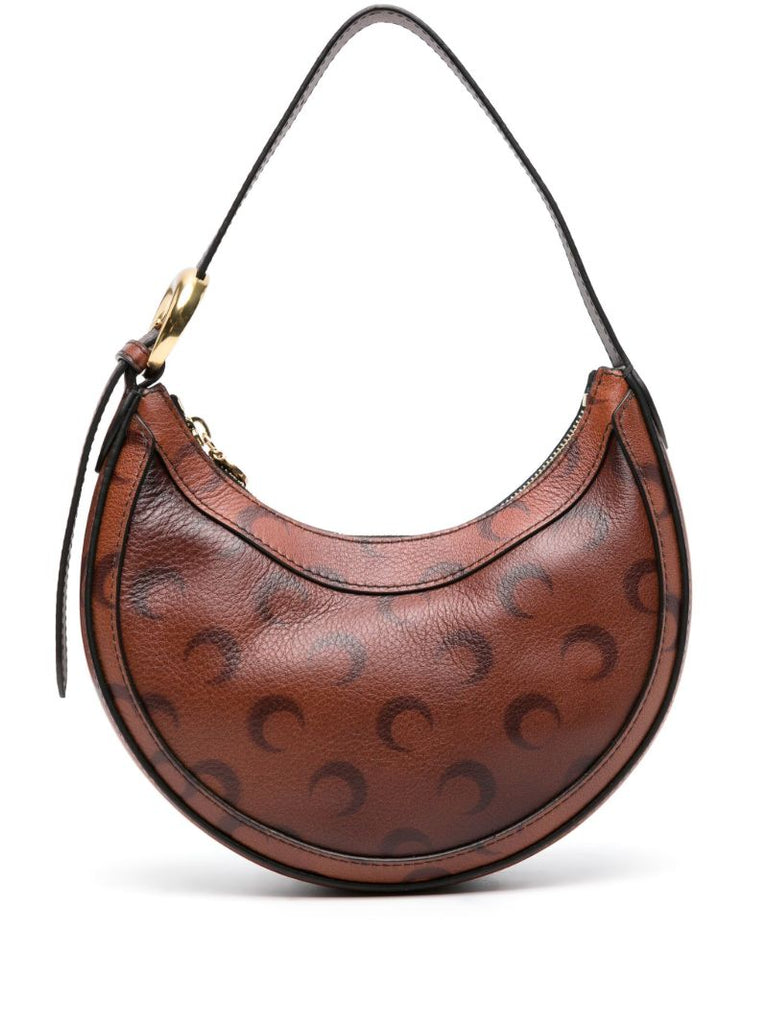 Brown Mini Eclips Leather Shoulder Bag