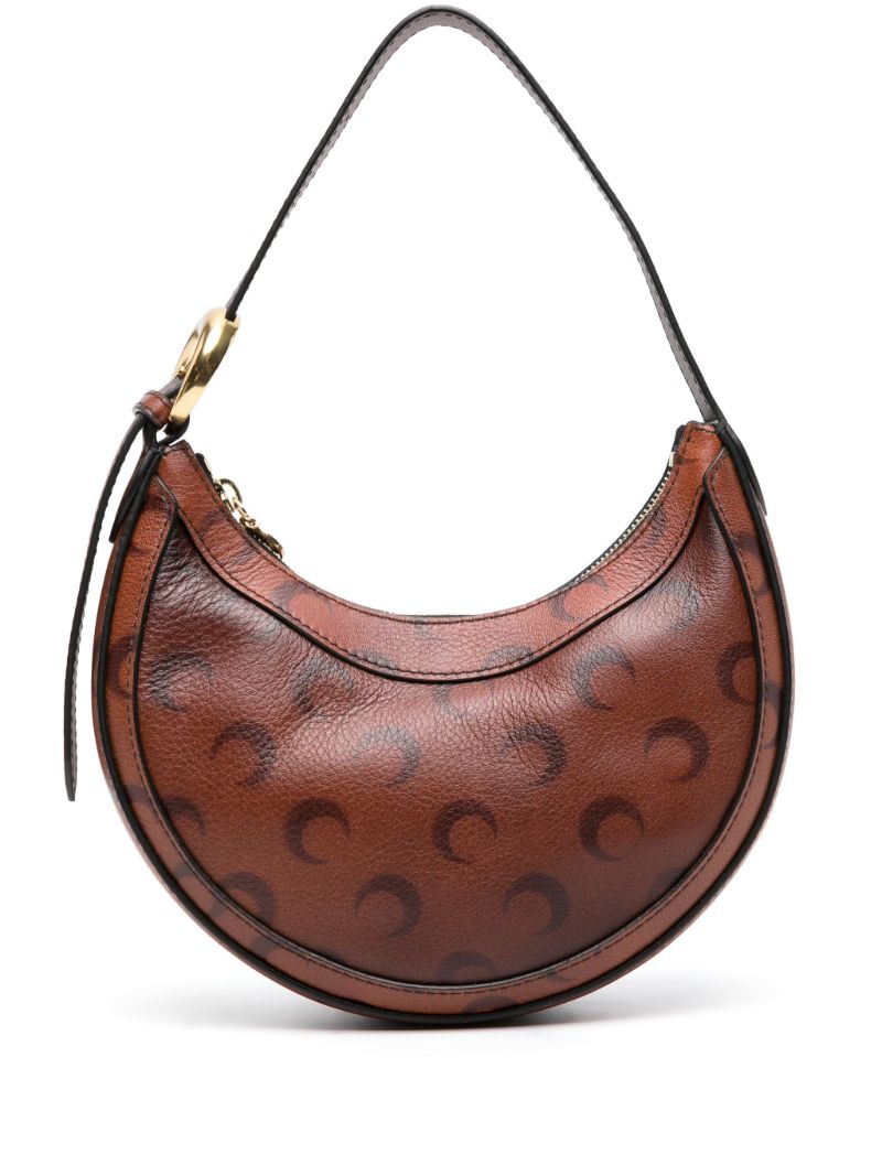 Brown Mini Eclips Leather Shoulder Bag