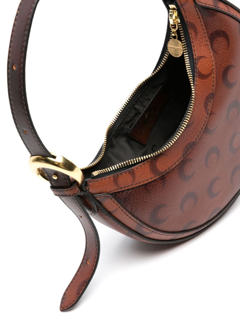 Brown Mini Eclips Leather Shoulder Bag