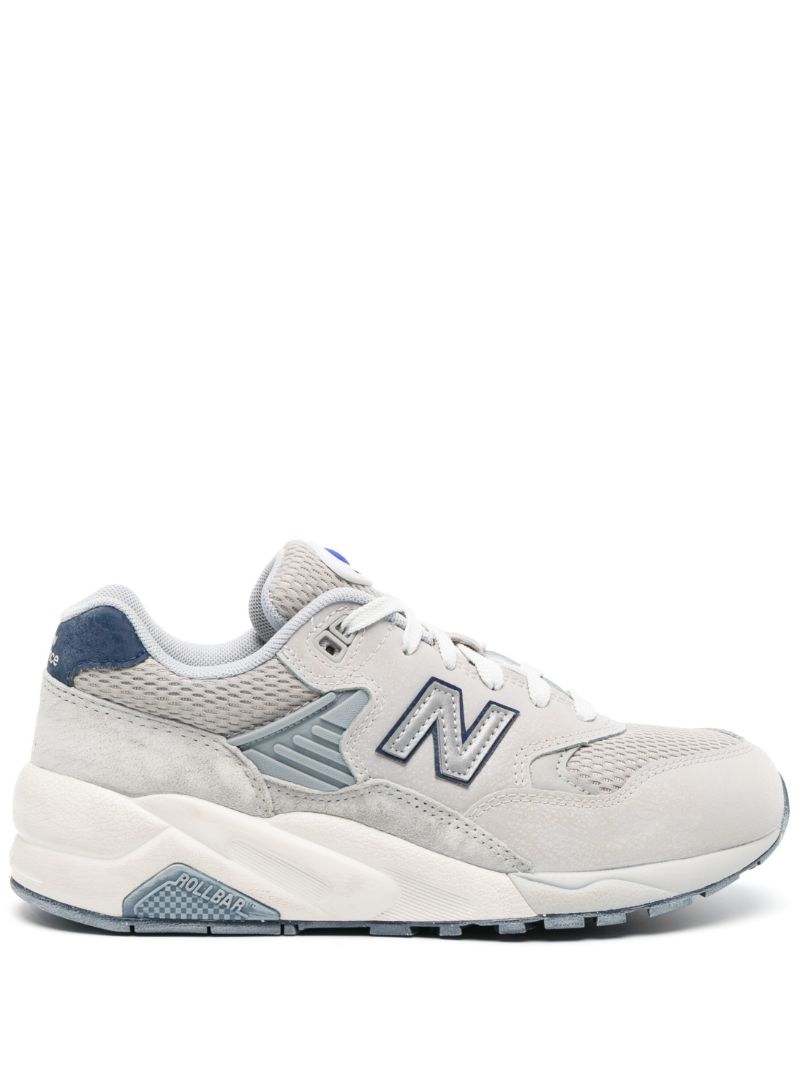 Grey 580 Leather Sneakers