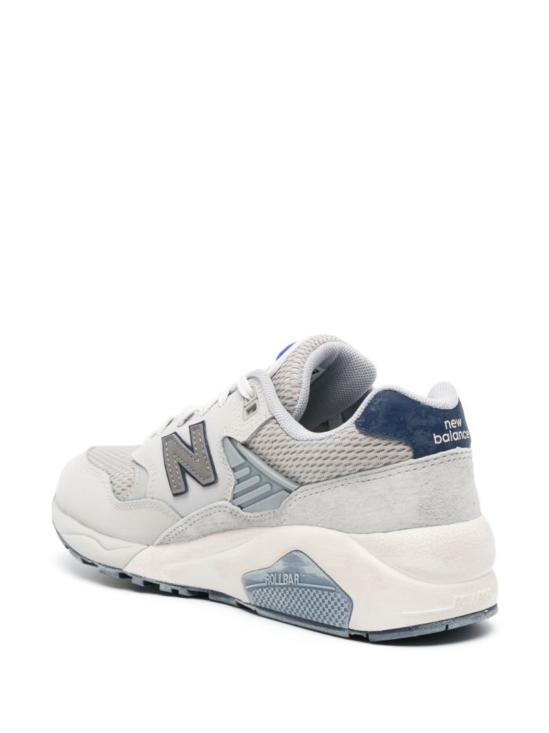 Grey 580 Leather Sneakers