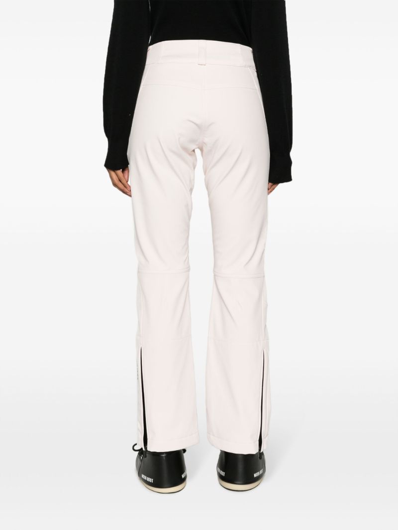 White Flared Ski Trousers