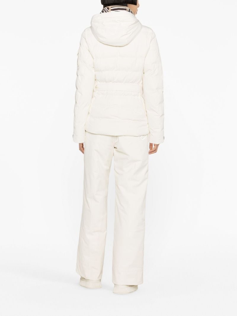White Ellya Belted Ski Jacket