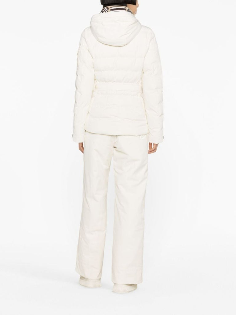 White Ellya Belted Ski Jacket
