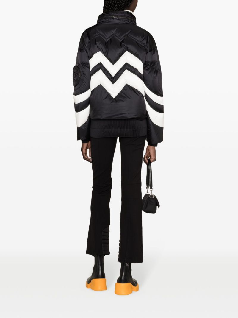Black Valea Striped Ski Jacket