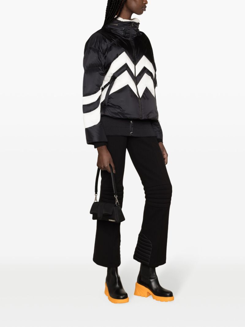 Black Valea Striped Ski Jacket