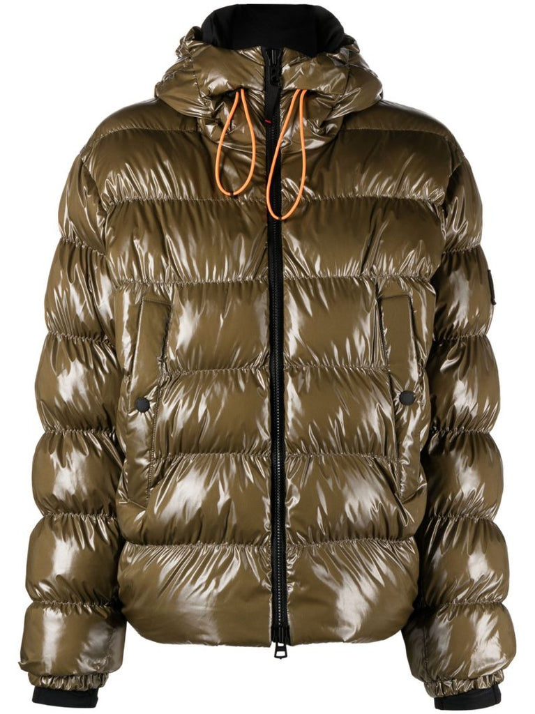 Brown Rosetta Puffer Jacket