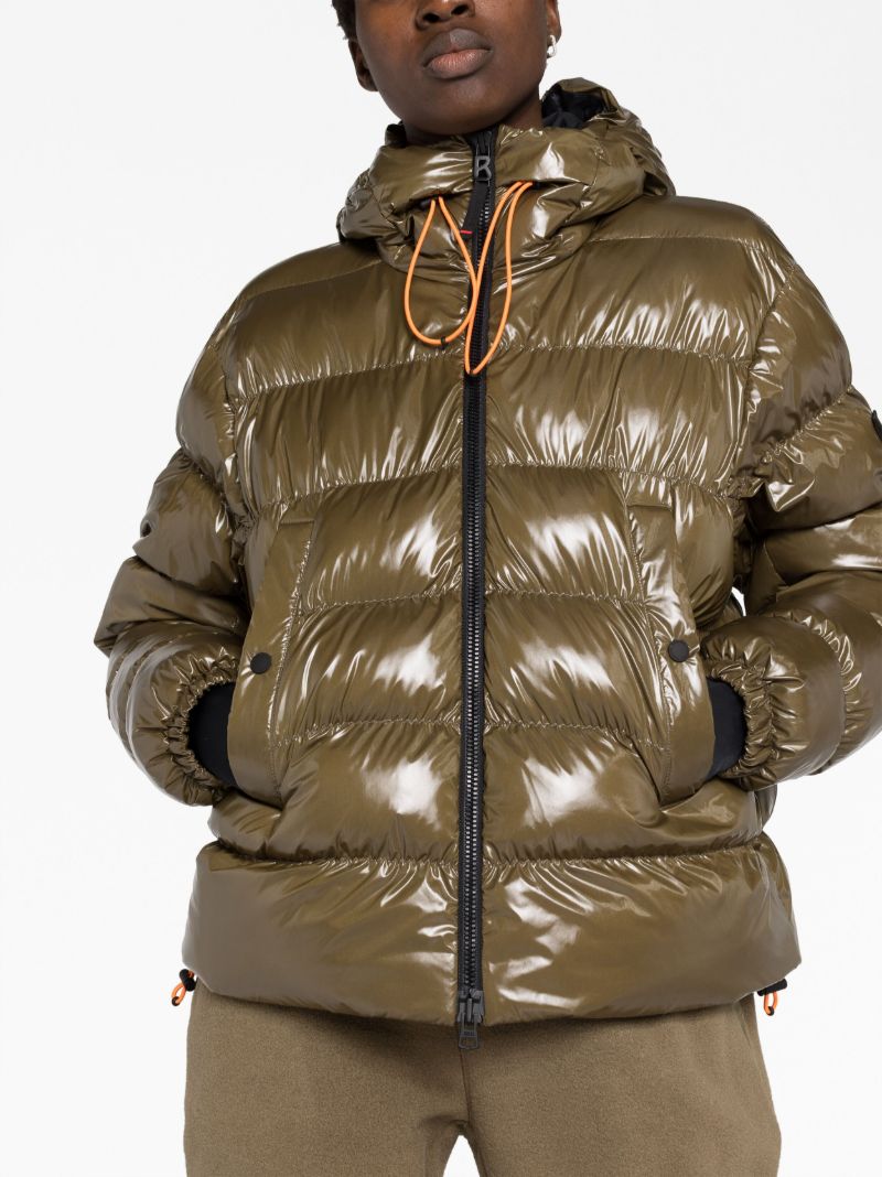 Brown Rosetta Puffer Jacket