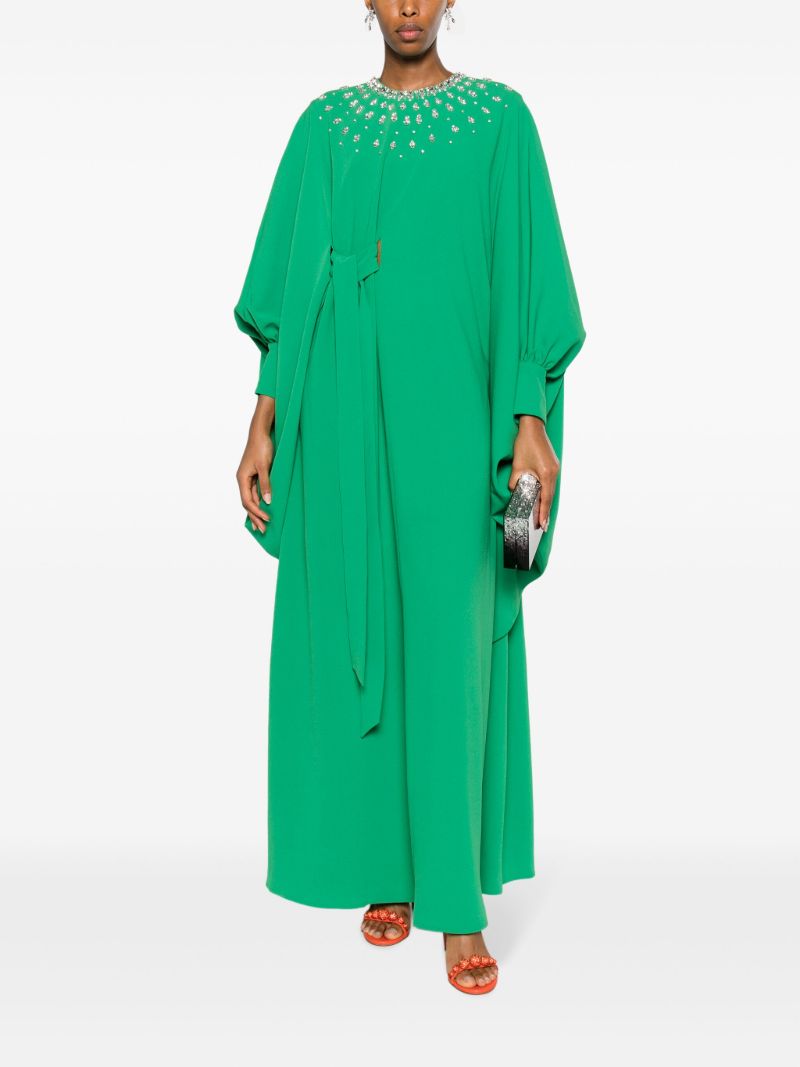 Green Louise Crystal-embellished Dress
