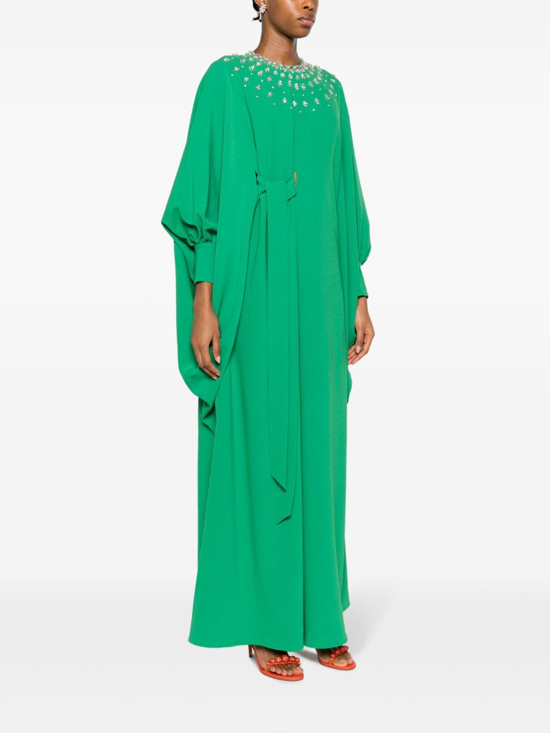 Green Louise Crystal-embellished Dress