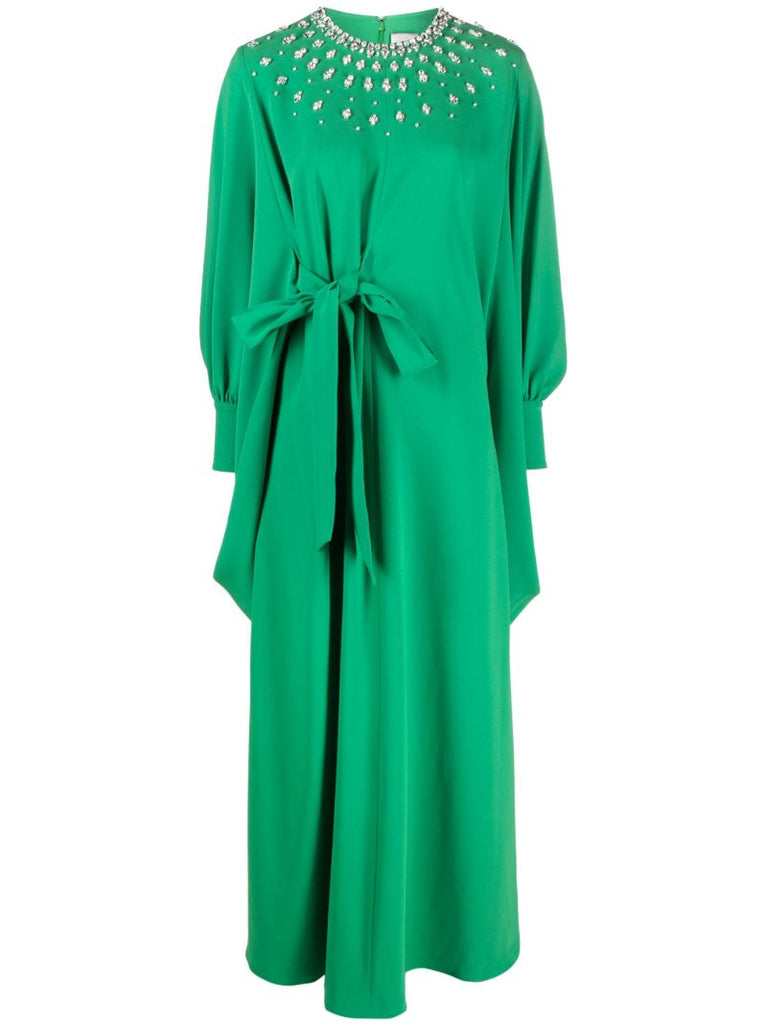 Green Louise Crystal-embellished Dress