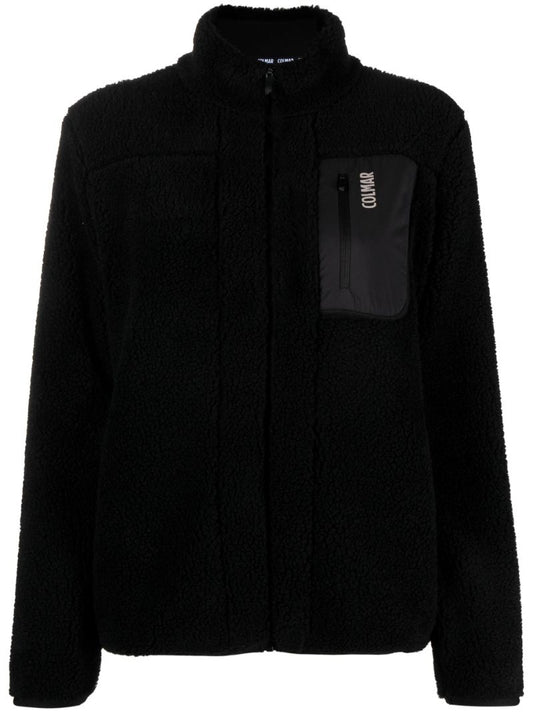 Black Sherpa Fleece Jacket