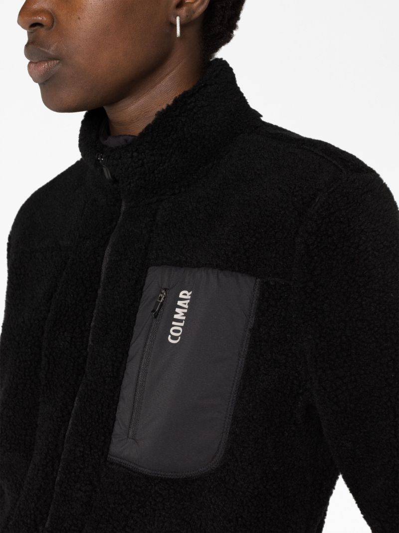 Black Sherpa Fleece Jacket