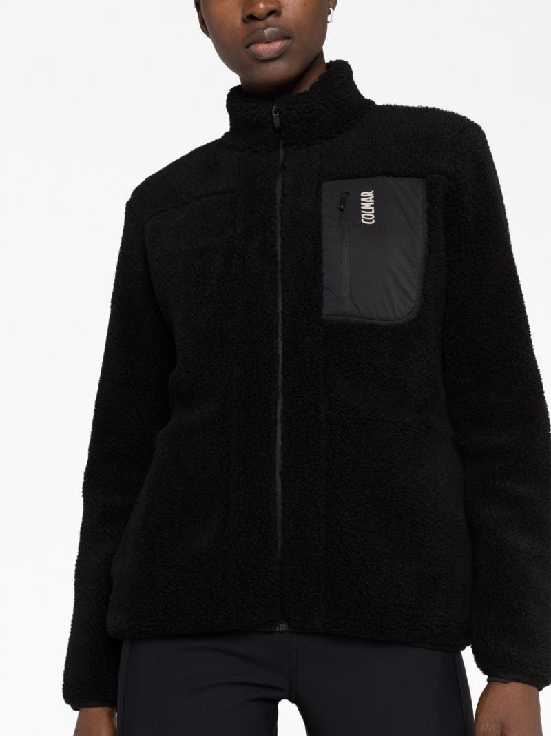 Black Sherpa Fleece Jacket