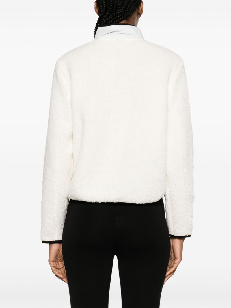 White Sherpa Fleece Pullover