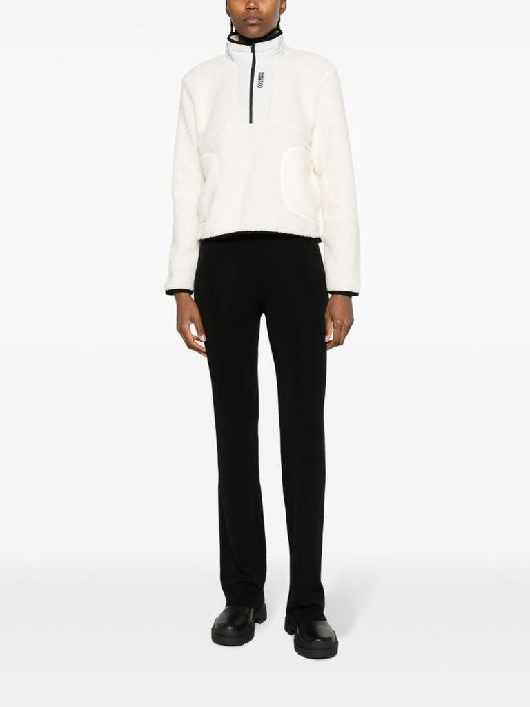 White Sherpa Fleece Pullover