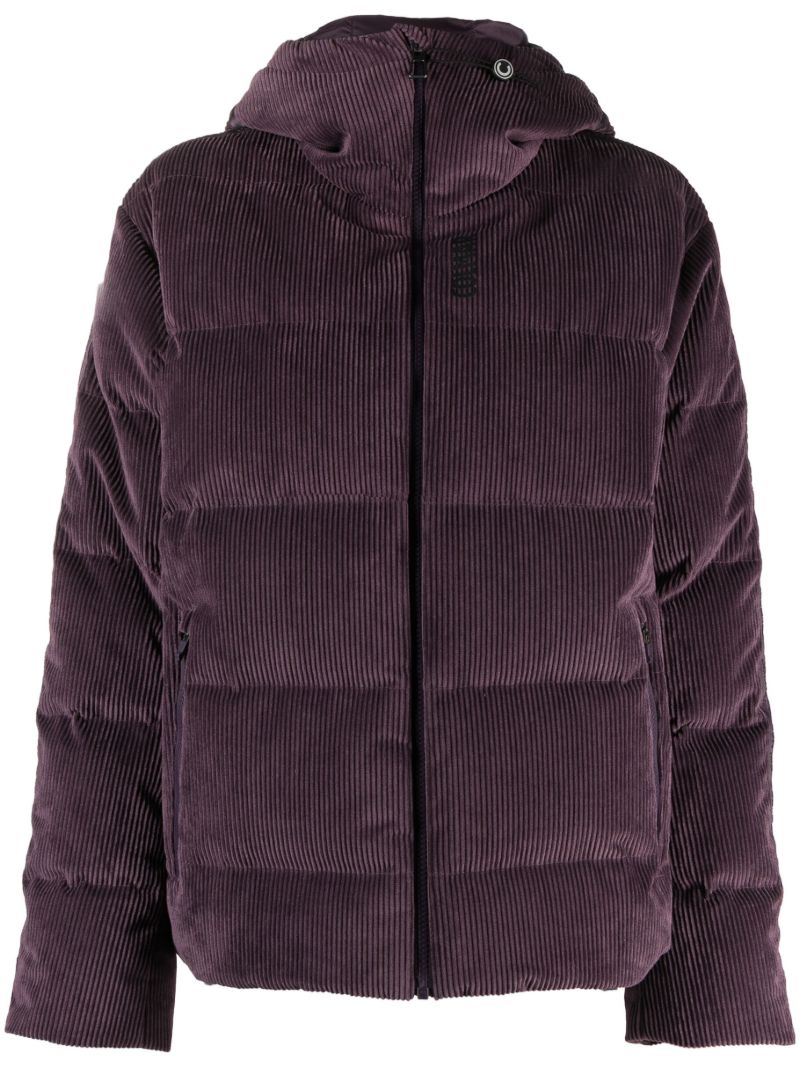 Purple Corduroy Padded Ski Jacket