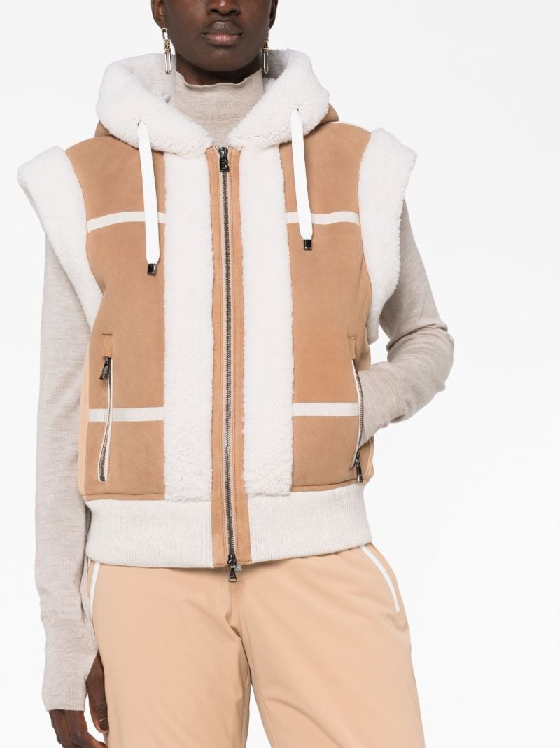 Brown Feli Oversized Shearling Gilet