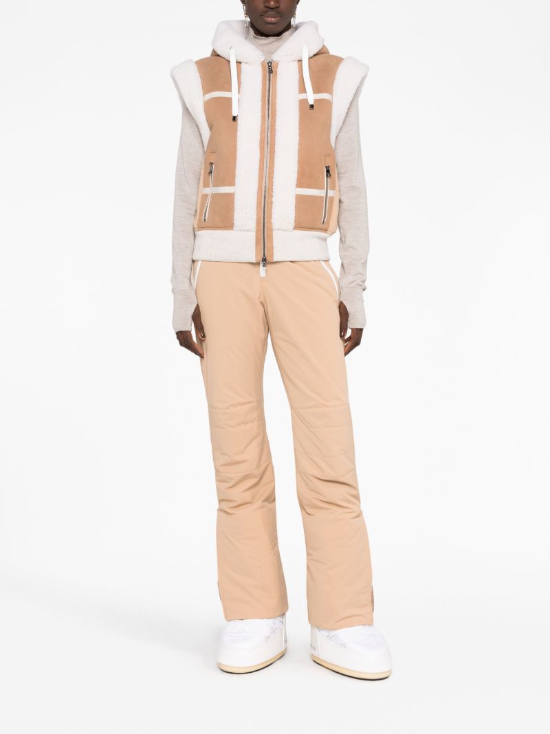 Brown Feli Oversized Shearling Gilet