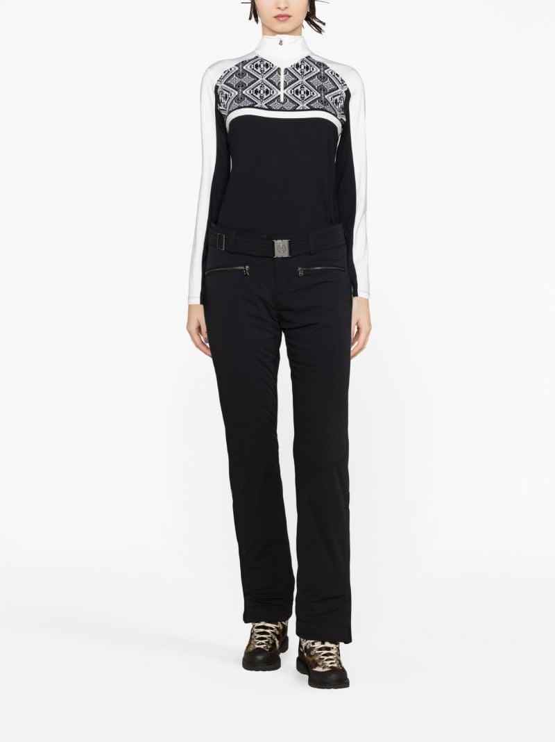 Black Elvira Ski Base Layer Top