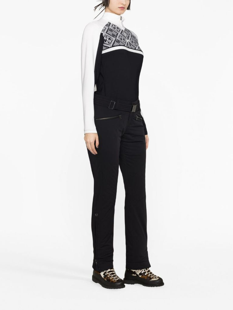 Black Elvira Ski Base Layer Top