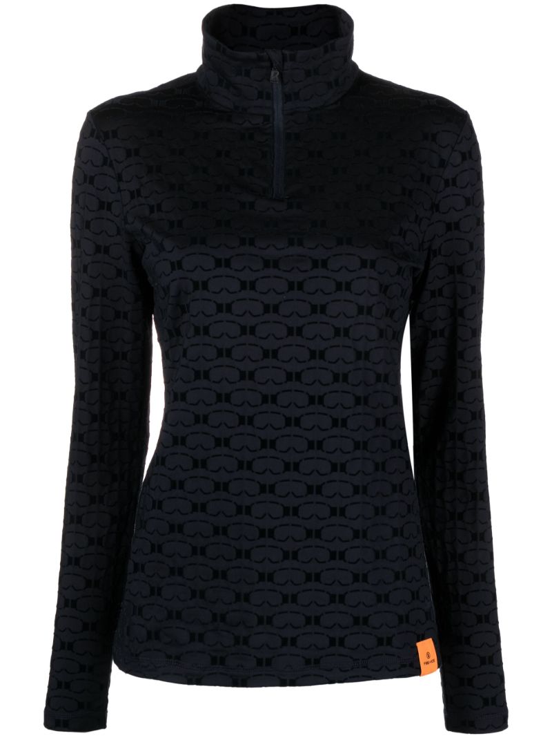 Black Margo Half-zip Base Layer
