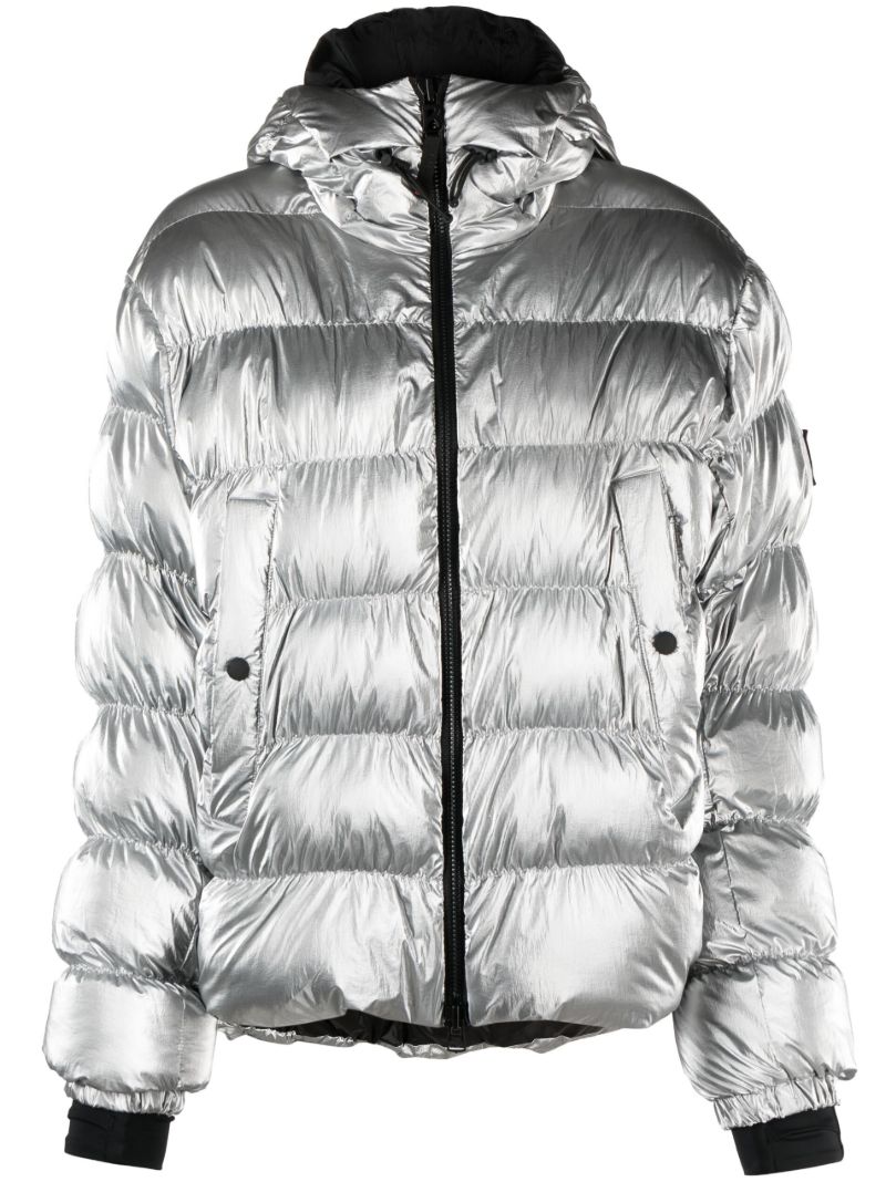 Silver Rosetta Puffer Jacket
