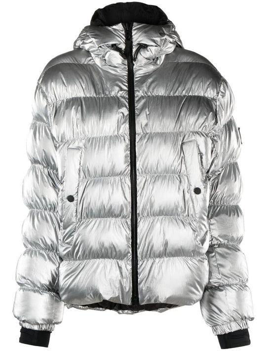 Silver Rosetta Puffer Jacket