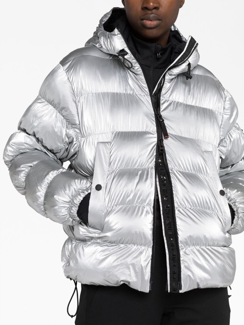 Silver Rosetta Puffer Jacket
