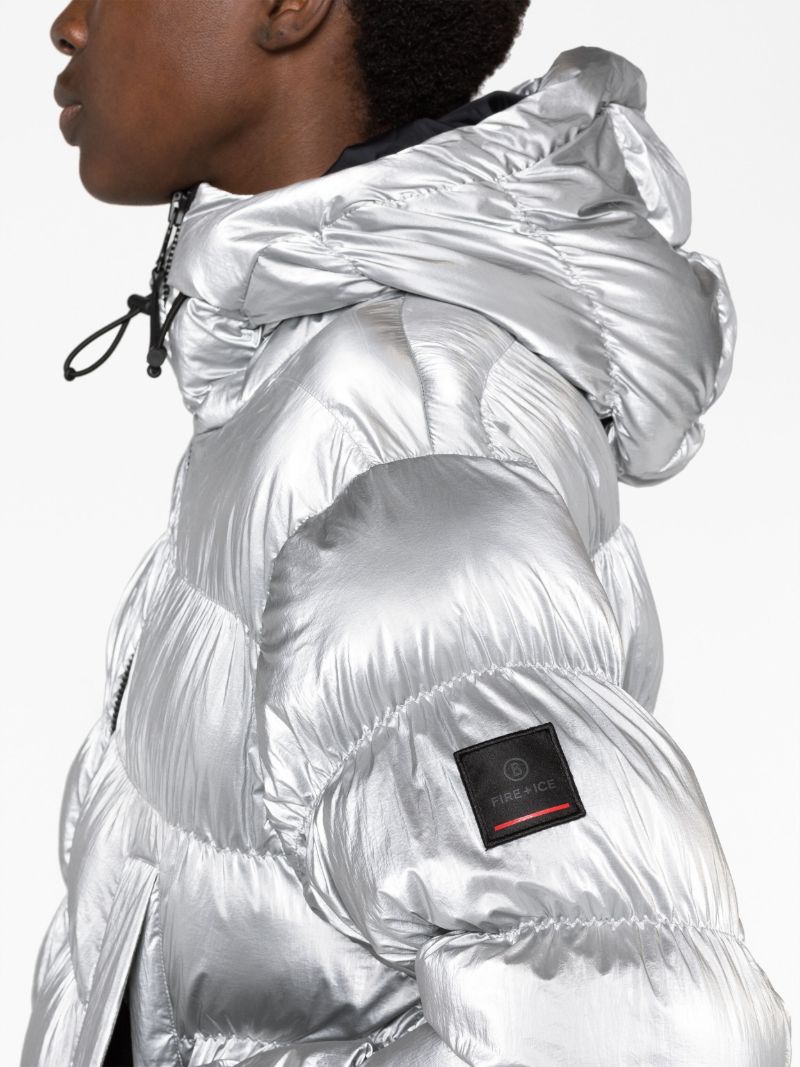 Silver Rosetta Puffer Jacket