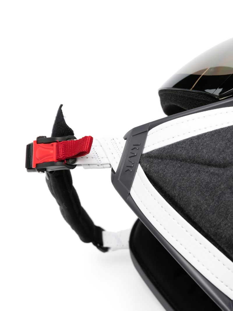White Ski Chrome Visor Helmet