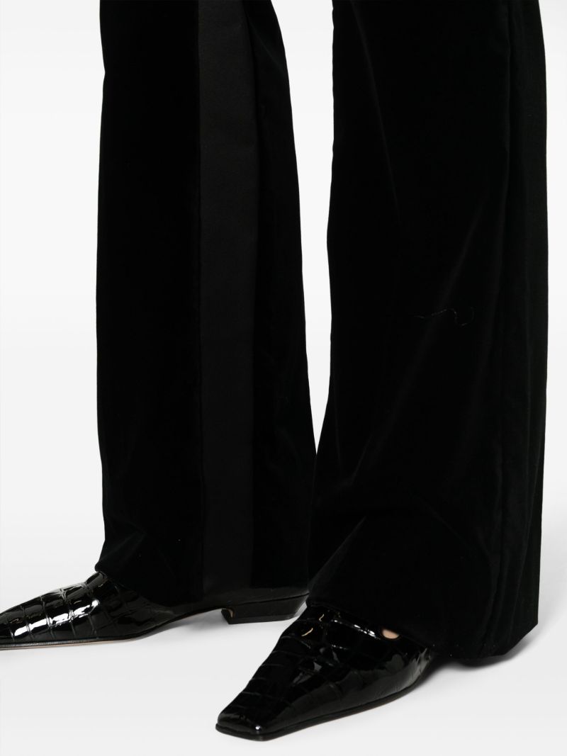 Marie Velvet Flared Trousers