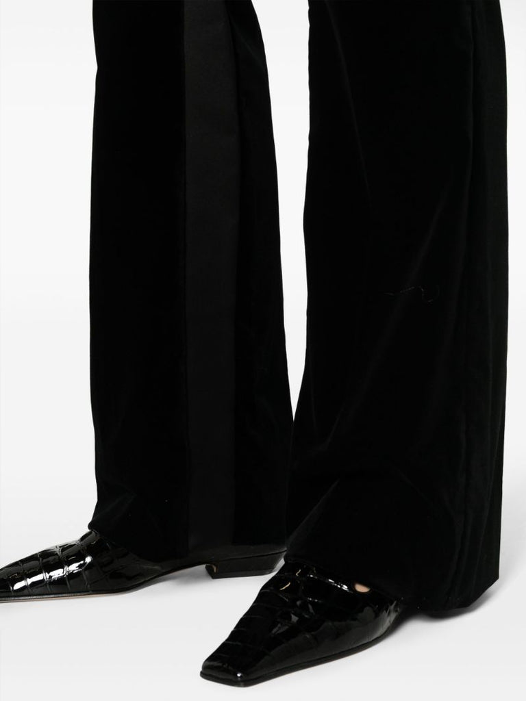 Marie Velvet Flared Trousers