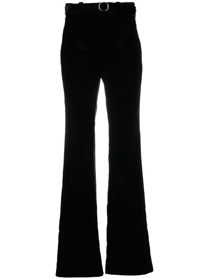 Marie Velvet Flared Trousers